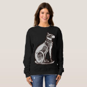 Ancient Egypt Cat Goddess Sacred Animal Deity God Sweatshirt (Vorne ganz)