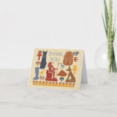Ancient Egypt Egyptian Graphics Collage Dankeskarte (Vorderseite)
