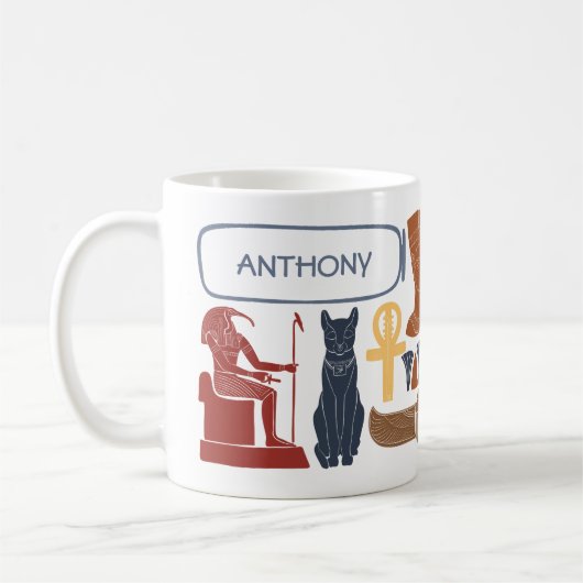 Ancient Egypt Egyptian Graphics Collage Kaffeetasse (Links)