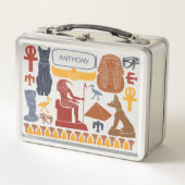 Ancient Egypt Egyptian Graphics Collage Metall Brotdose (Vorderseite)