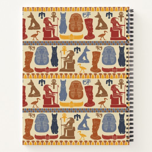 Ancient Egypt Egyptian Graphics Collage Notizblock (Rückseite)