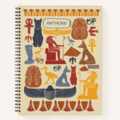 Ancient Egypt Egyptian Graphics Collage Notizblock (Vorderseite)