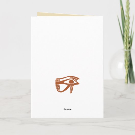 Ancient Egypt Egyptian Graphics Themed Karte (Rückseite)