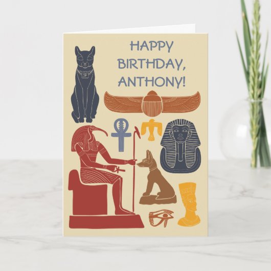 Ancient Egypt Egyptian Graphics Themed Karte (Vorderseite)