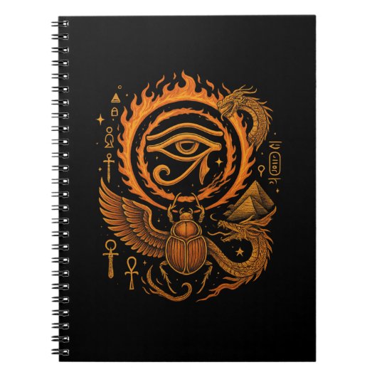 Ancient Egypt Esoteric Art Notebook - Horus Eye Notizblock (Vorderseite)