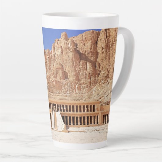 Ancient Egypt Hatshepsut Deir Bahri Temple Luxor Milchtasse (Rechte Ecke)