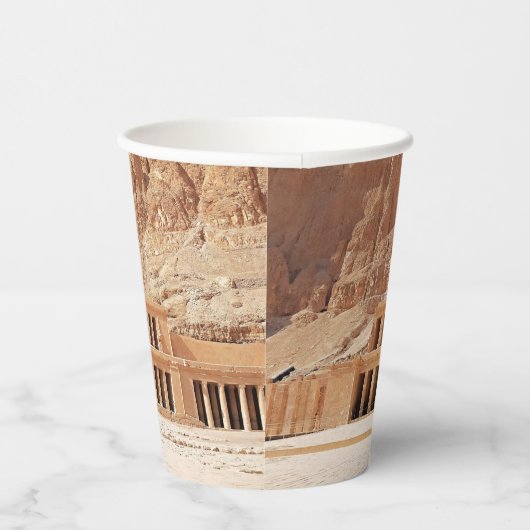 Ancient Egypt Hatshepsut Deir Bahri Temple Luxor Pappbecher (Rechts)