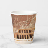 Ancient Egypt Hatshepsut Deir Bahri Temple Luxor Pappbecher (Vorderseite)