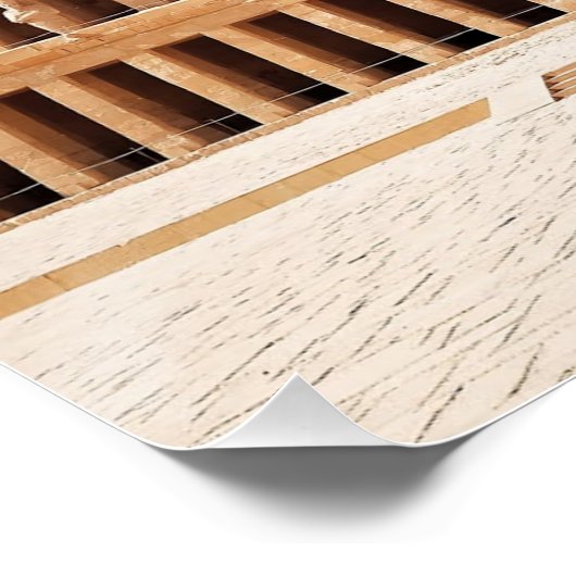 Ancient Egypt Hatshepsut Deir Bahri Temple Luxor Poster (Ecke)