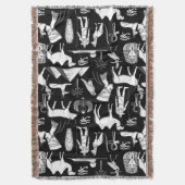 Ancient Egypt Hieroglyphic Symbol Pattern Decke (Vorderseite Vertikal)