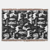 Ancient Egypt Hieroglyphic Symbol Pattern Decke (Vorderseite)