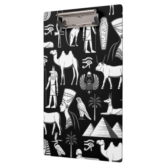 Ancient Egypt Hieroglyphic Symbol Pattern      Klemmbrett (Links)