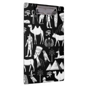 Ancient Egypt Hieroglyphic Symbol Pattern Klemmbrett (Rechts)