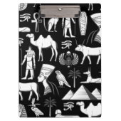 Ancient Egypt Hieroglyphic Symbol Pattern Klemmbrett (Vorderseite)