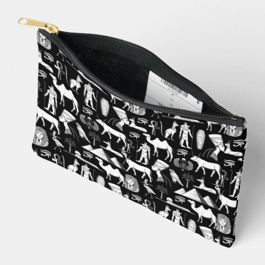 Ancient Egypt Hieroglyphic Symbol Pattern      Zubehörtasche (Offen)