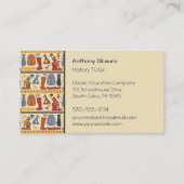 Ancient Egypt History Tutor Travel Visitenkarte (Vorderseite)