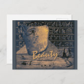 Ancient Egypt klebend with beautiful face CC0364 Postkarte (Vorne/Hinten)