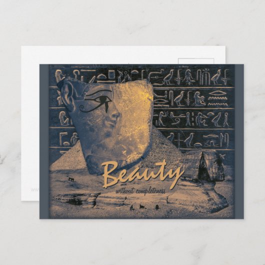 Ancient Egypt klebend with beautiful face CC0364 Postkarte (Vorne/Hinten)