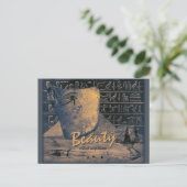 Ancient Egypt klebend with beautiful face CC0364 Postkarte (Stehend Vorderseite)