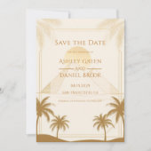 Ancient Egypt Pyramids Of Giza Destination Wedding Save The Date (Vorderseite)