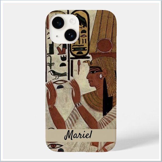 Ancient Egypt Queen in Black and Beige Case-Mate iPhone Hülle
