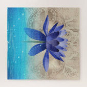 Ancient Egypt Styled Magic Blue Lotus Puzzle (Horizontal)