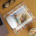 Ancient Egypt Themed Custom Photo<br><div class="desc">Show off a favorite snapshot from your vacation in Egypt with this mousepad. Your photo and caption appear against a patterned background featuring different ancient Egyptian style illustrations.</div>