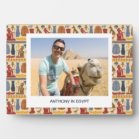 Ancient Egypt Themed Custom Photo Fotoplatte (Vorderseite)