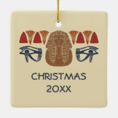 Ancient Egypt Themed Custom Photo Keramikornament (Rückseite)