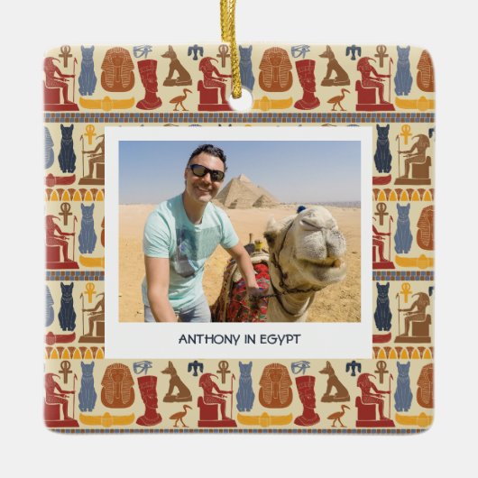 Ancient Egypt Themed Custom Photo Keramikornament (Vorderseite)