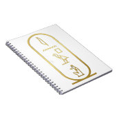 Ancient Egyptian Anubis Cartouche Notizblock (Rechte Seite)