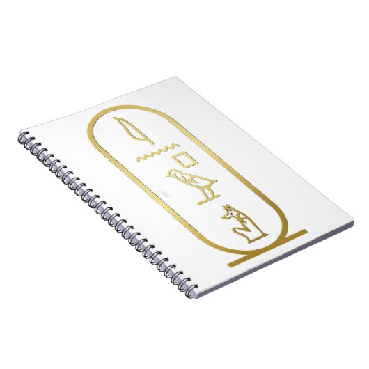 Ancient Egyptian Anubis Cartouche Notizblock (Rechte Seite)