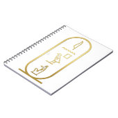 Ancient Egyptian Anubis Cartouche Notizblock (Linke Seite)