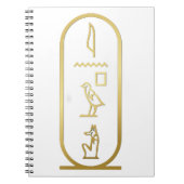 Ancient Egyptian Anubis Cartouche Notizblock (Vorderseite)