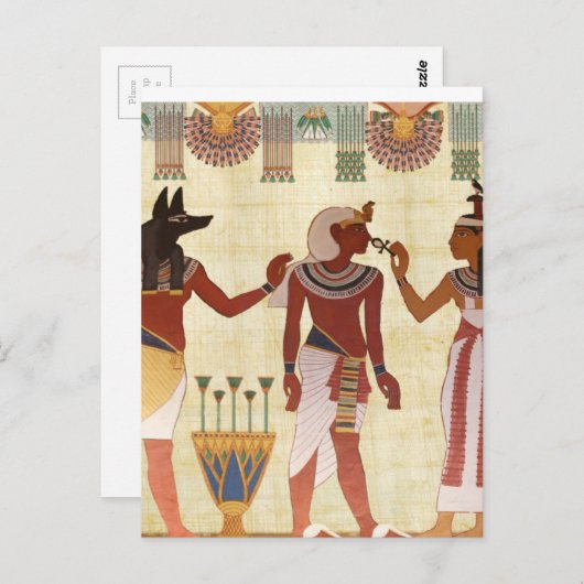 Ancient, Egyptian art postcards Postkarte (Vorne/Hinten)