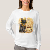 Ancient Egyptian Cat Bastet Mythology Design T-Shirt (Vorderseite)