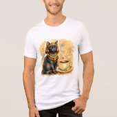 Ancient Egyptian Cat Bastet Mythology Design Tri-Blend Shirt (Vorderseite)