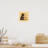 Ancient Egyptian Cat Bastet Mythology Poster (Küche)