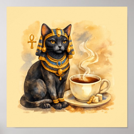 Ancient Egyptian Cat Bastet Mythology Poster (Vorne)