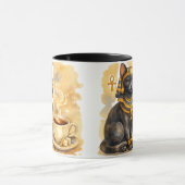 Ancient Egyptian Cat Mystical Bastet Art Tasse (Zentrum)