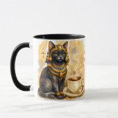 Ancient Egyptian Cat Mystical Bastet Art Tasse (Links)