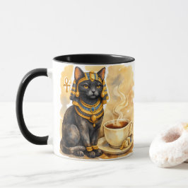 Ancient Egyptian Cat Mystical Bastet Art Tasse