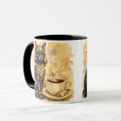Ancient Egyptian Cat Mystical Bastet Art Tasse (Vorderseite Links)