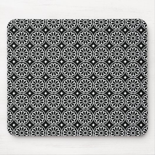 Ancient Egyptian Flowers - Black Mousepad (Vorne)