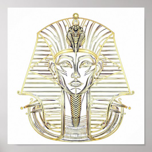 Ancient Egyptian Frame Design – Luxurious Pharaoh Poster (Vorne)