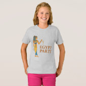 Ancient Egyptian Goddess with Ankh in Gold & Blue T-Shirt (Vorne ganz)