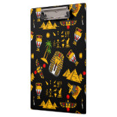Ancient Egyptian Hieroglyphic Pattern Background Klemmbrett (Links)