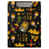 Ancient Egyptian Hieroglyphic Pattern Background Klemmbrett (Vorderseite)