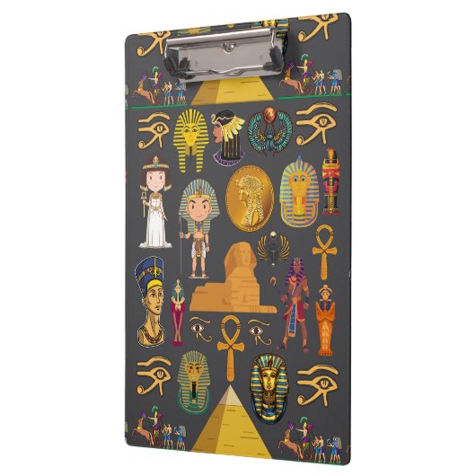 Ancient Egyptian Hieroglyphic -Pattern Pharaoh  Klemmbrett (Links)