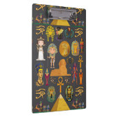 Ancient Egyptian Hieroglyphic -Pattern Pharaoh Klemmbrett (Rechts)